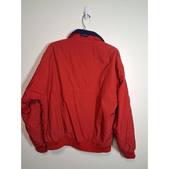VTG White Sierra Windbreaker Fleece Lined Outdoor Casual Y2K Red Mens Size Large - Picture 2 of 7